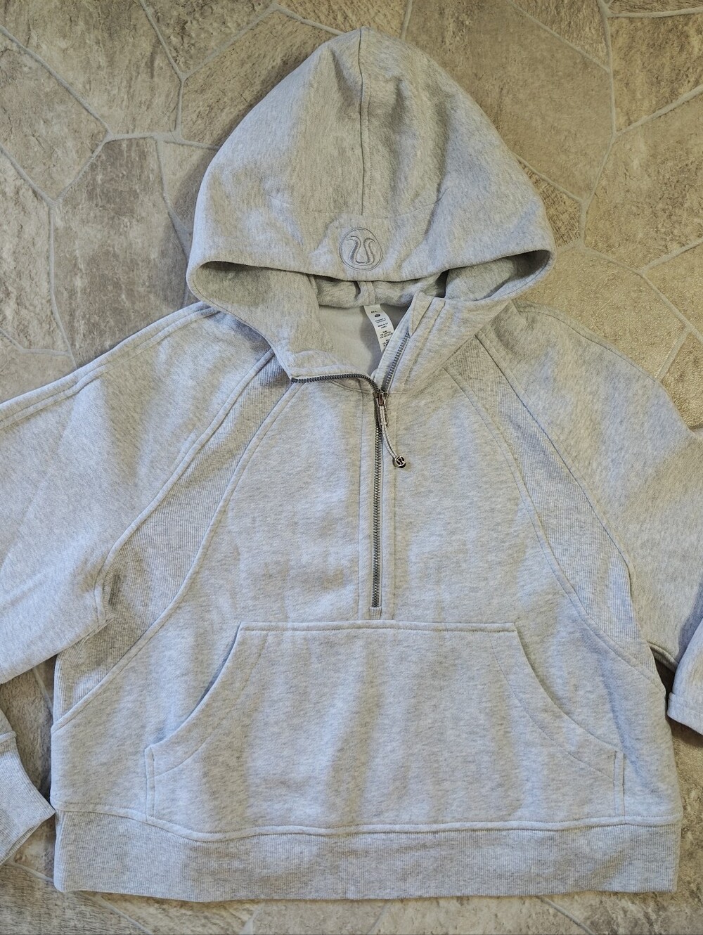 lululemon Scuba Oversized Half Zip Hoodie with Silver Zipper